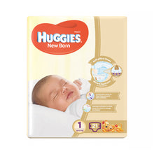 Load image into Gallery viewer, HUGGIES (SIZE 1, 2-5 KG, 21 NEWBORN DIAPERS )