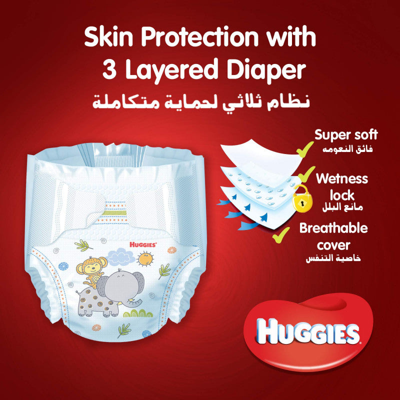 Huggies (Size 4+,10-16 Kg, 38 Diapers Jumbo)