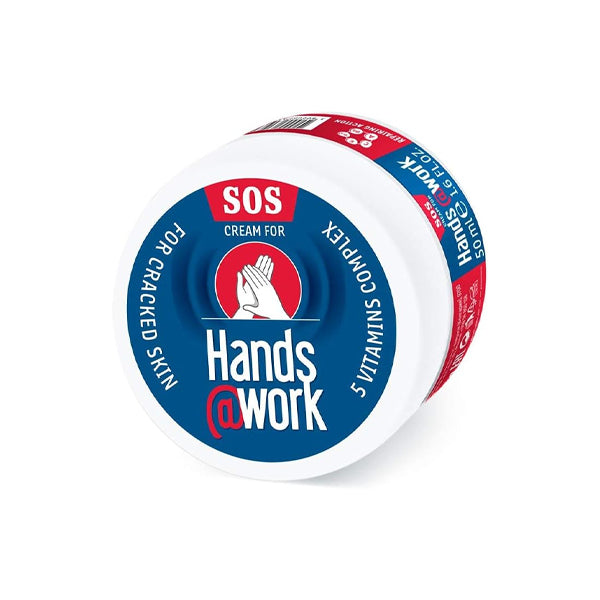 Hands@work Sos Cream, For Cracked Skin, 5 Vitamins Complex, 50ml