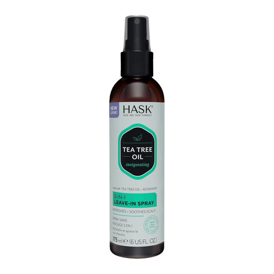 Hask 5 In 1 Leave - In Spray With Tea Tree Oil & Rosemary 175ml