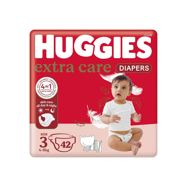 Huggies Extra Care Size 3 (4-9 Kg) 42 Diapers