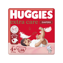 Load image into Gallery viewer, Huggies Extra Care Size 4+ (10-16 Kg) 38 Diapers