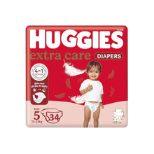 Load image into Gallery viewer, Huggies Extra Care ( Size 5 ,12-22kg,34 Diapers )