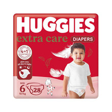 Load image into Gallery viewer, Huggies Extra Care (Size 6, 15+ Kg, 28 Diapers )