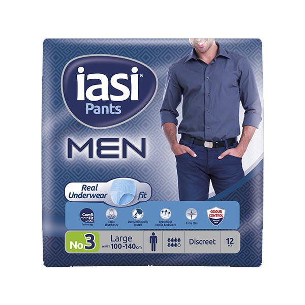 IASI PANTS MEN NO3 LARGE 12PCS