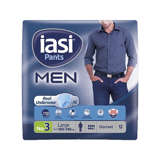 IASI PANTS MEN NO3 LARGE 12PCS