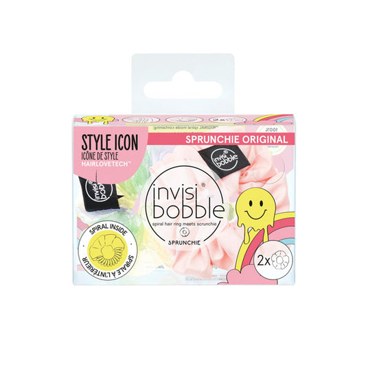 Invisibobble Sprunchie Duo Retro Dreamin Hue-man Love