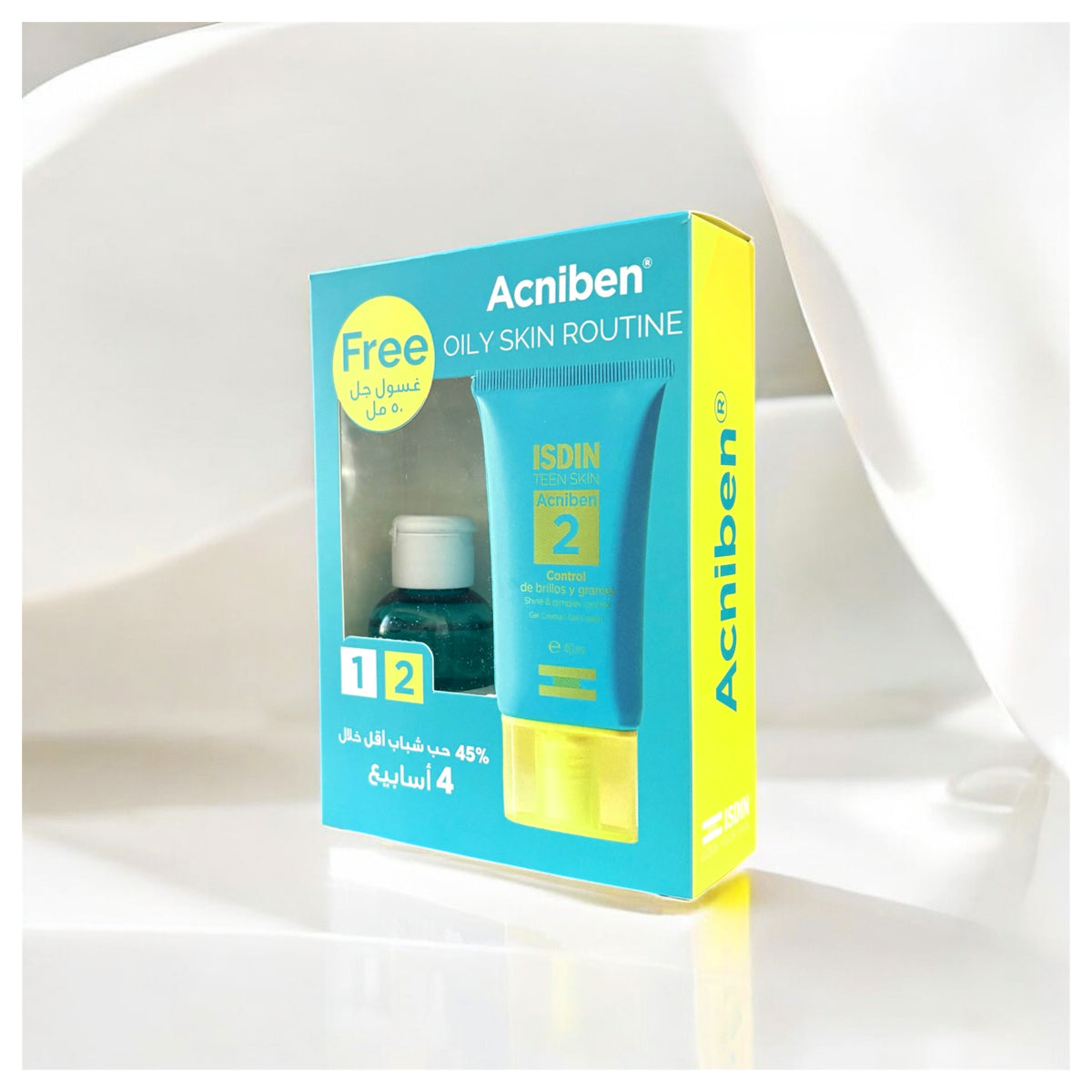 Isdin Acniben Shine And Spot Control Gel Cream 40ml + Mattifying Cleanser 50ml Offer
