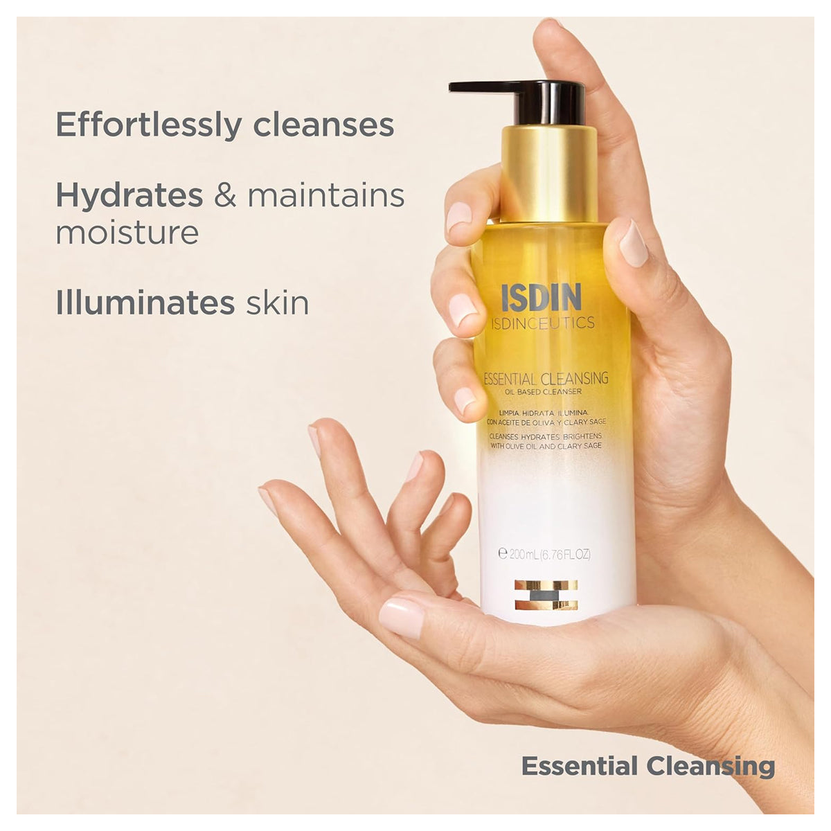 Isdin Isdinceutics Essential Cleansing Oil-Based Cleanser 200ml
