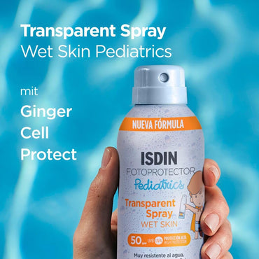 Isdin Fotoprotector Pediatrics Transparent Spray Wet Skin For Kids Spf50 250ml