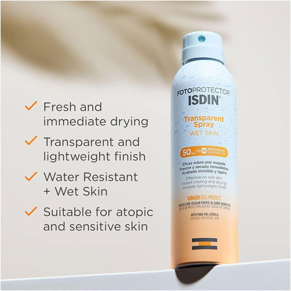 Isdin Transparent Spray Wet Skin Spf 50+ 250ml