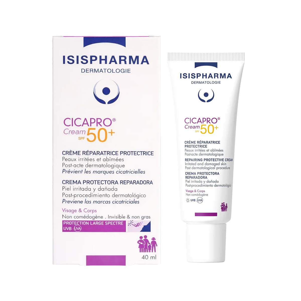 Isispharma Cicapro Protective Repair Cream SPF50+ 40ml