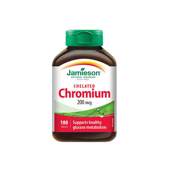 JAMIESON CHELATED CHROMIUM 200 MCG 100 TAB