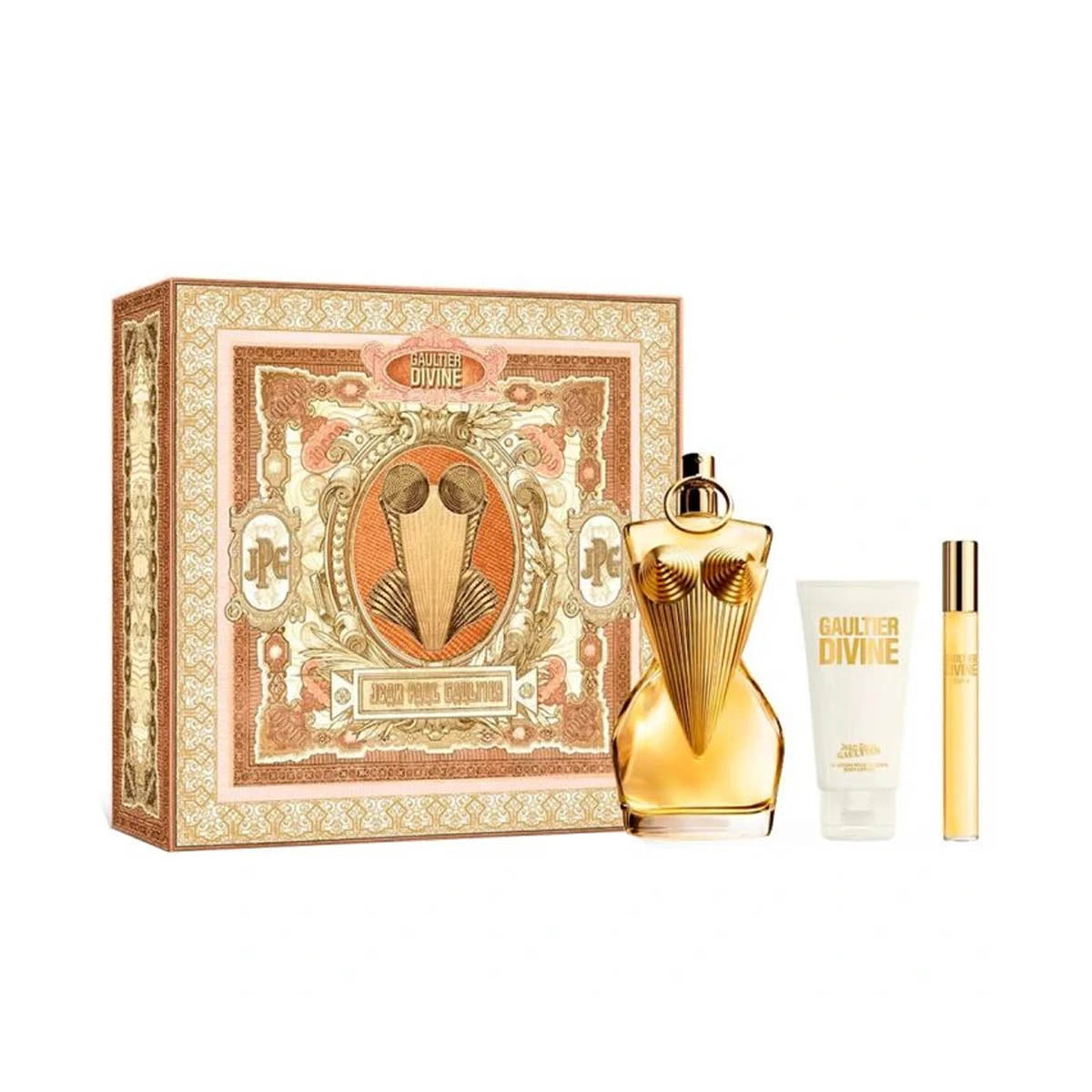Jean Paul Gaultier Divine Edp 100ml + Edp 10ml + Body Lotion 75ml Gift Set For Women Jean Paul Gaultier Divine Edp 100ml + Edp 10ml + Body Lotion 75ml Gift Set For Women