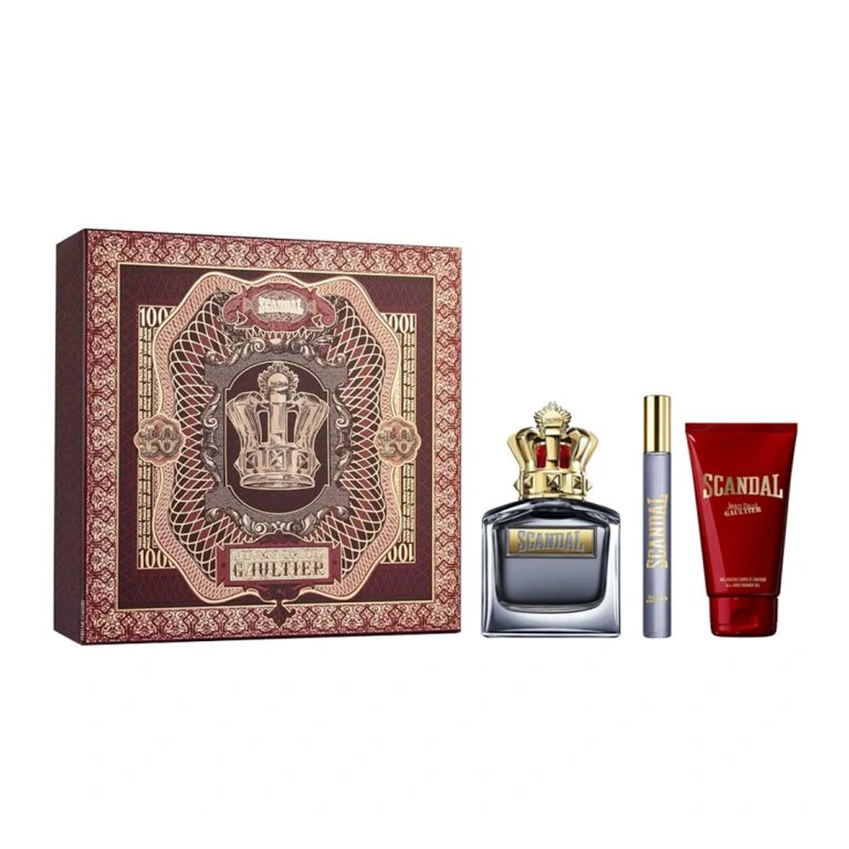 Jean Paul Gaultier Scandal Edt 100ml + Edt 10ml + Shower Gel 75ml Gift Set For Men