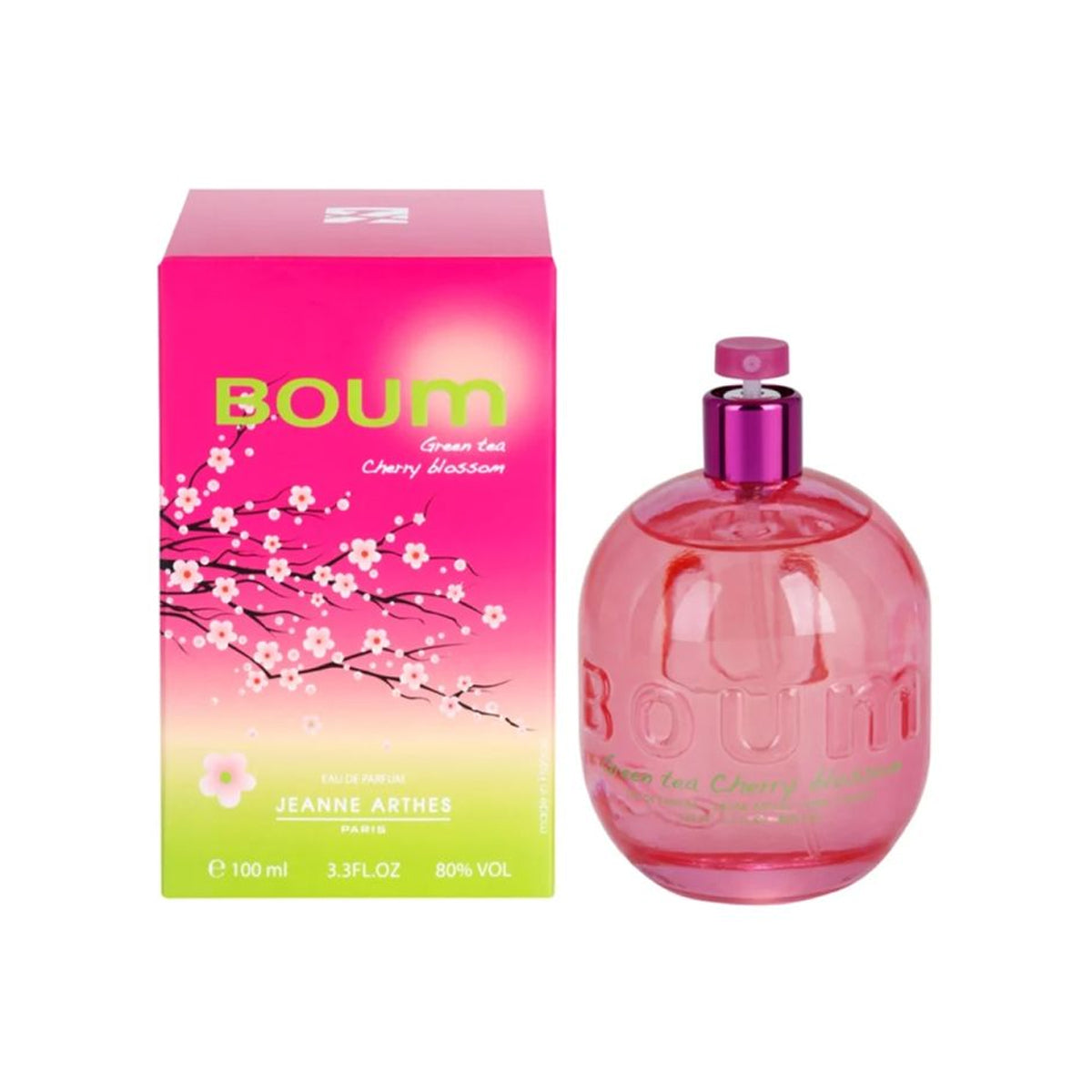 Jeanne Arthes Boum Green Tea Cherry Blossom Edp 100ML For Women