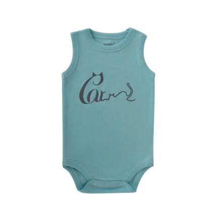 Junior Bodysuit Sleeveless Happy Kitty