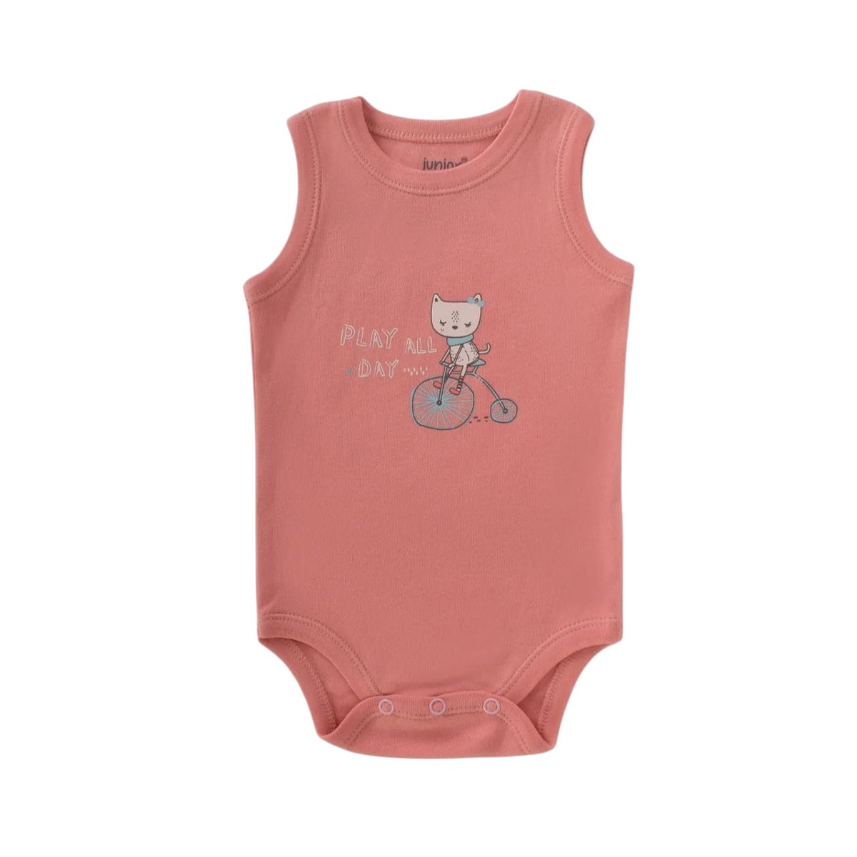 Junior Bodysuit Sleeveless Happy Kitty Junior Bodysuit Sleeveless Happy Kitty