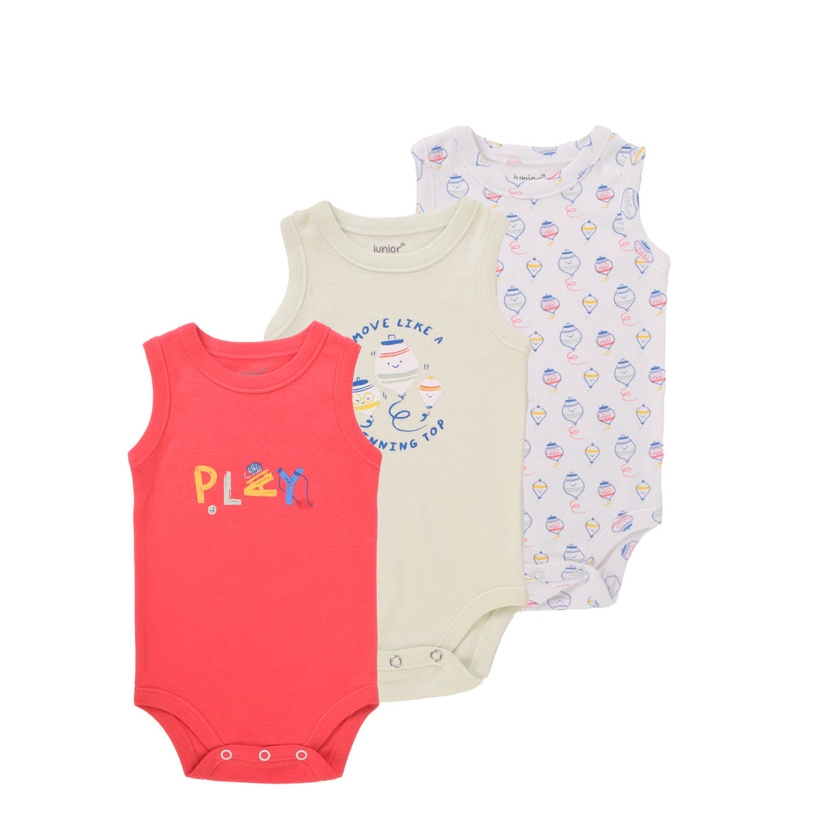 Junior Bodysuit Sleeveless Spinning Top Junior Bodysuit Sleeveless Spinning Top