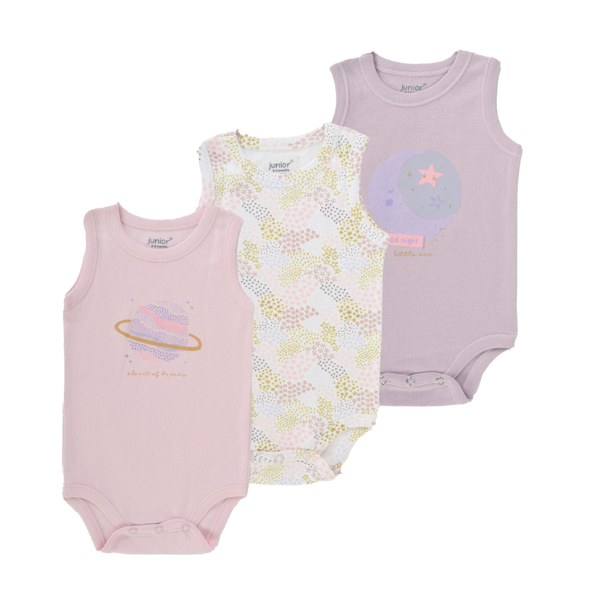Junior Bodysuit Sleeveless Stars
