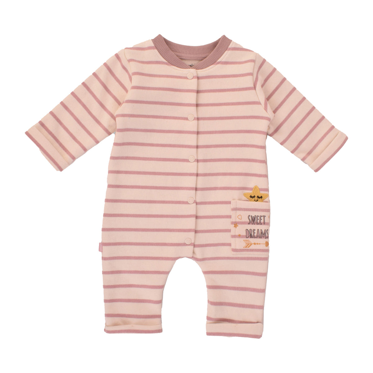 Junior Pink Stripe Sweet Dreams Printed Bodysuit Junior Pink Stripe Sweet Dreams Printed Bodysuit