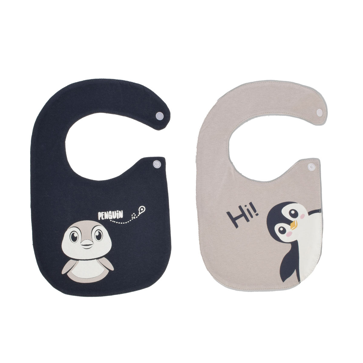 Junior Printed Bib Penguin 2 PCS Junior Printed Bib Penguin 2 PCS