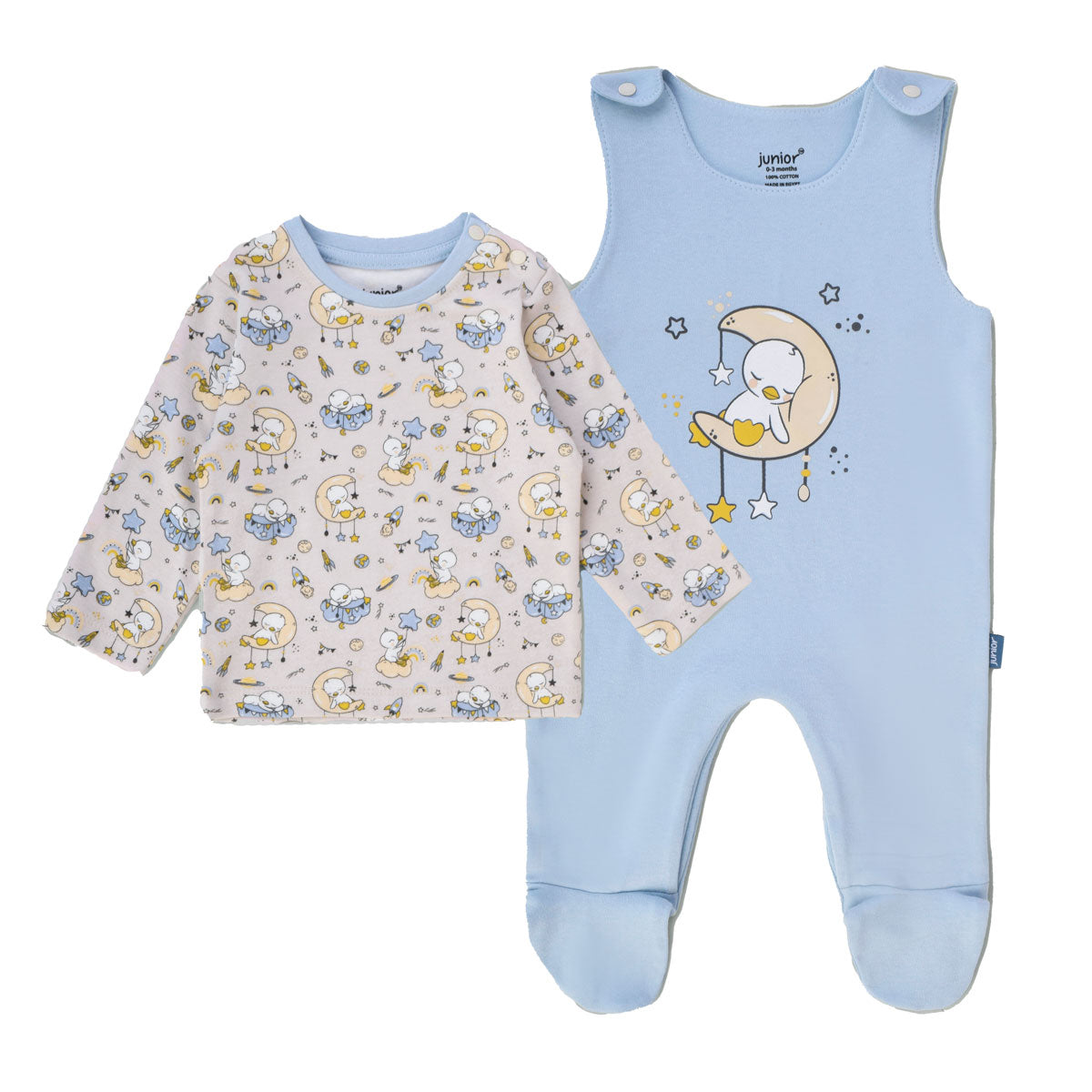 Junior Printed Romper + T-Shirt Little Star Junior Printed Romper + T-Shirt Little Star