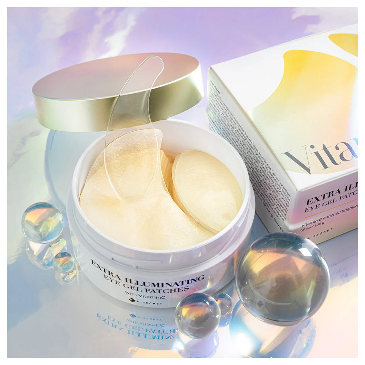 K-Secret Extra Illuminating Eye Gel Patches With Vitamin C 60pcs K-Secret Extra Illuminating Eye Gel Patches With Vitamin C 60pcs