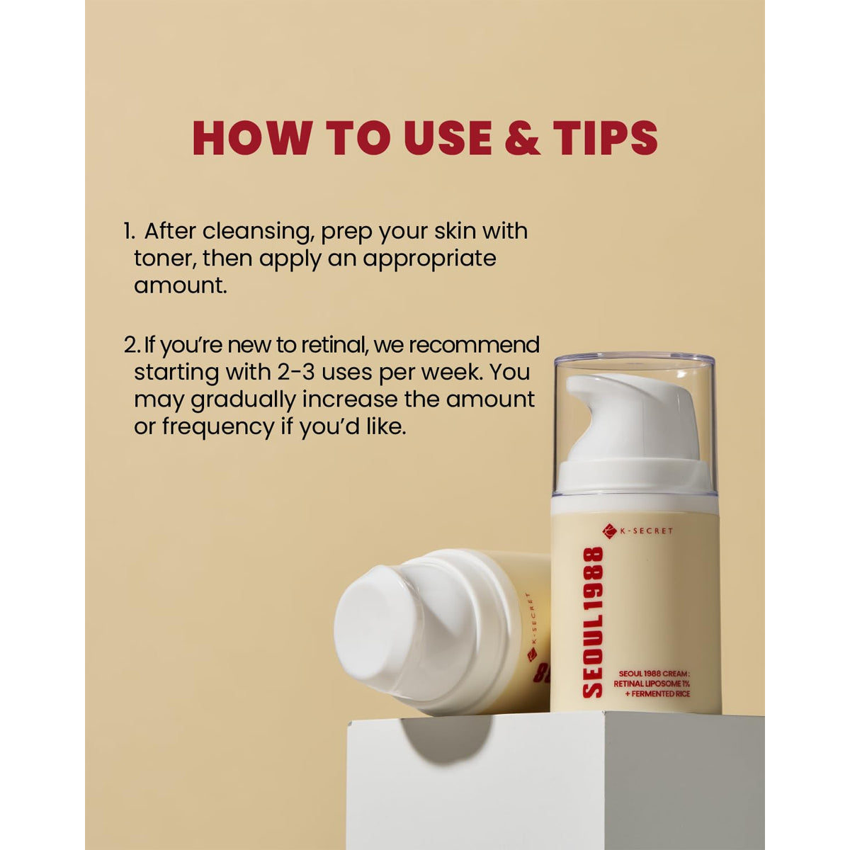 K-Secret Seoul 1988 Cream Retinal Liposome 1% + Fermented Rice 50ml