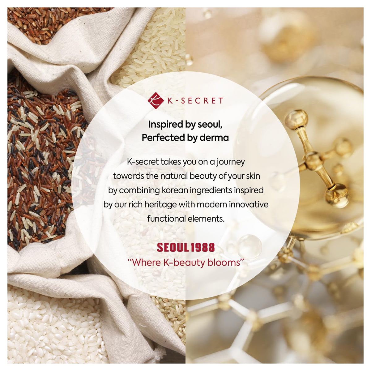 K-Secret Seoul 1988 Essence Snail Mucin 97% + Rice 100ml K-Secret Seoul 1988 Essence Snail Mucin 97% + Rice 100ml