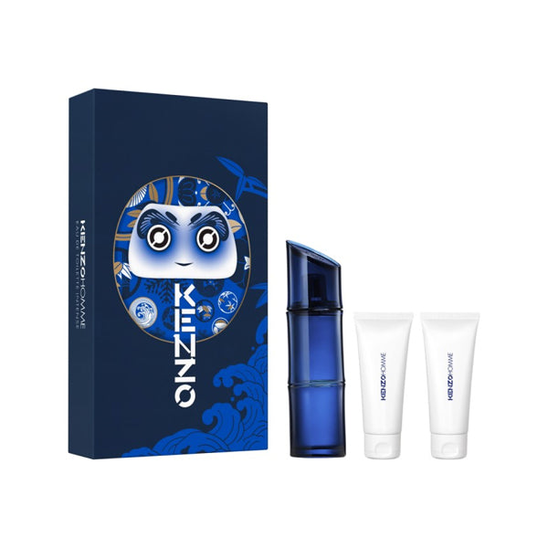 KENZO KENZO HOMME EAU DE TOILETTE INTENSE SET (EDT110ML SPRY+SG2*75ML)