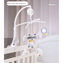 Load image into Gallery viewer, Konig Kids Raccon Musical Cot Mobile