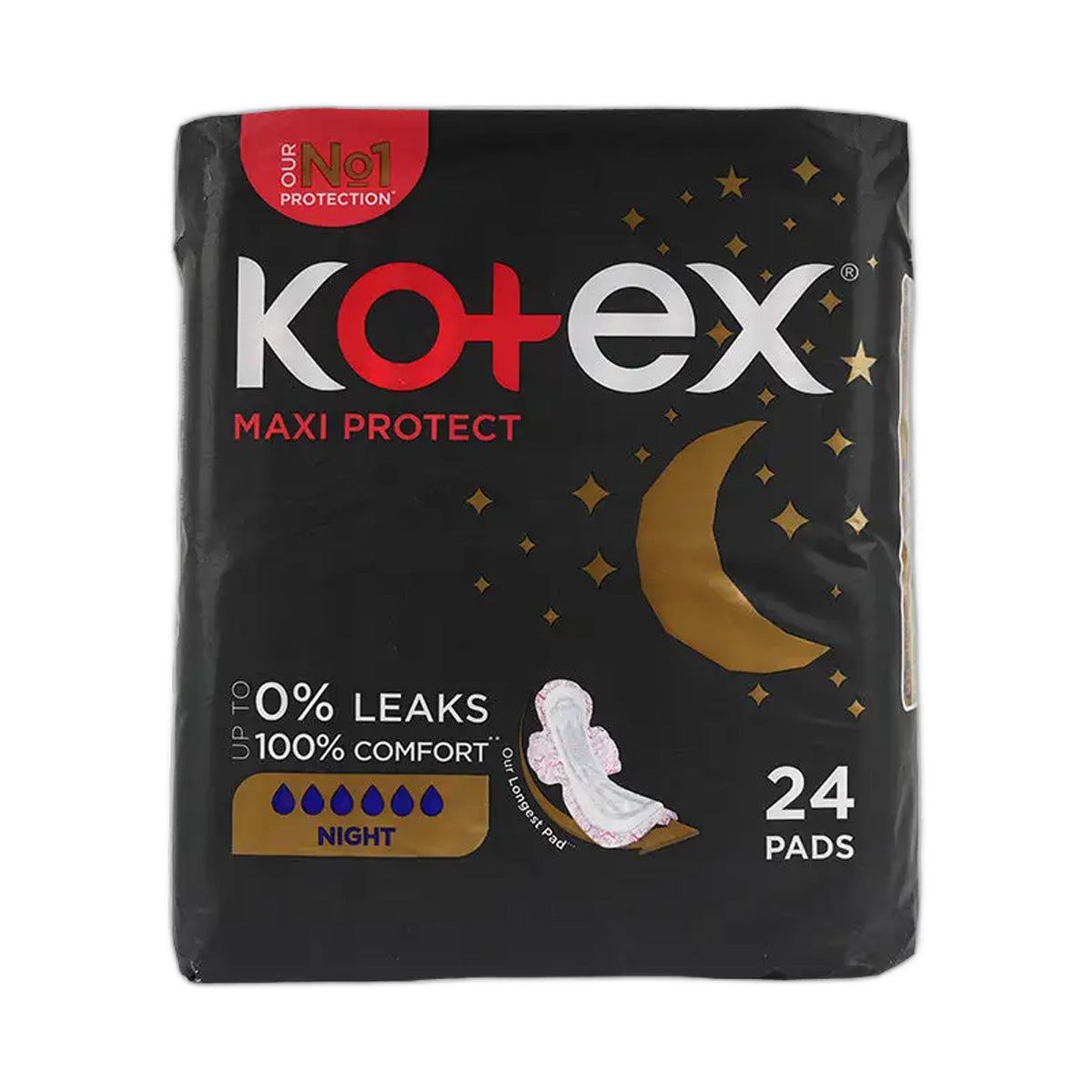 Kotex Maxi Protect Night Pads 24 Pads