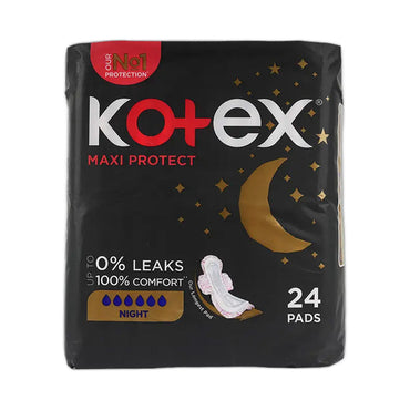 Kotex Maxi Protect Night Pads 24 Pads