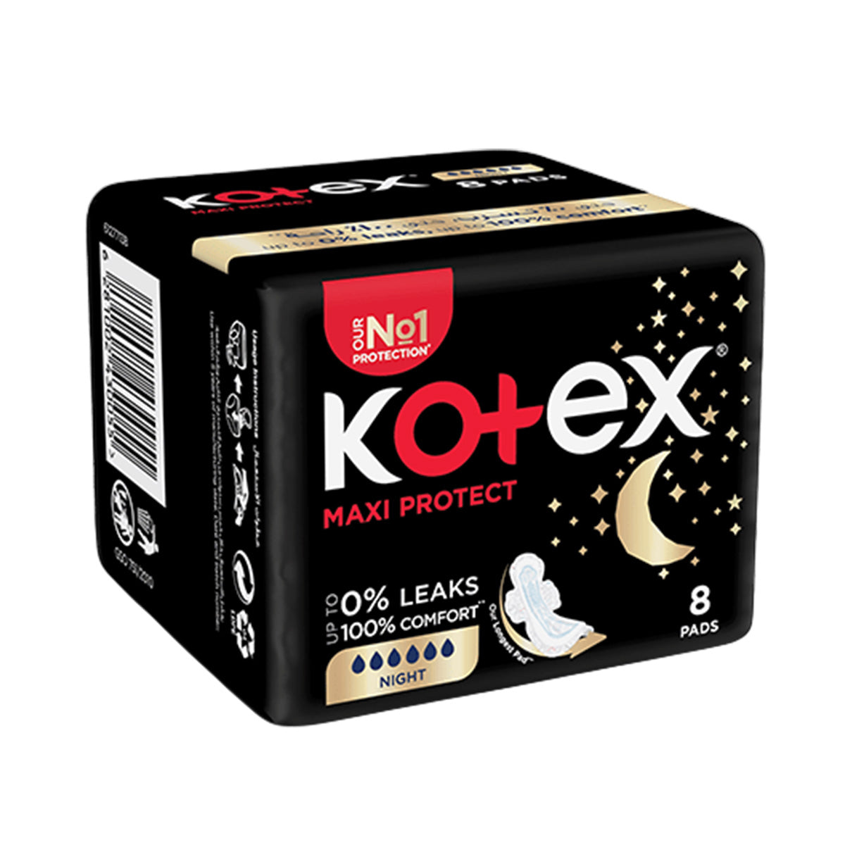 Kotex Maxi Protect Night Pads 8 Pads
