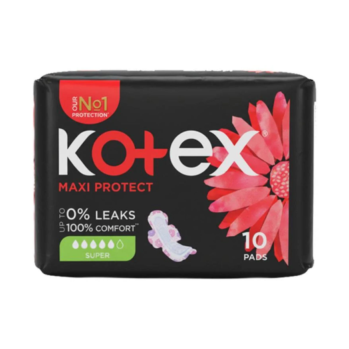 Kotex Maxi Protect Super 10 Pads 