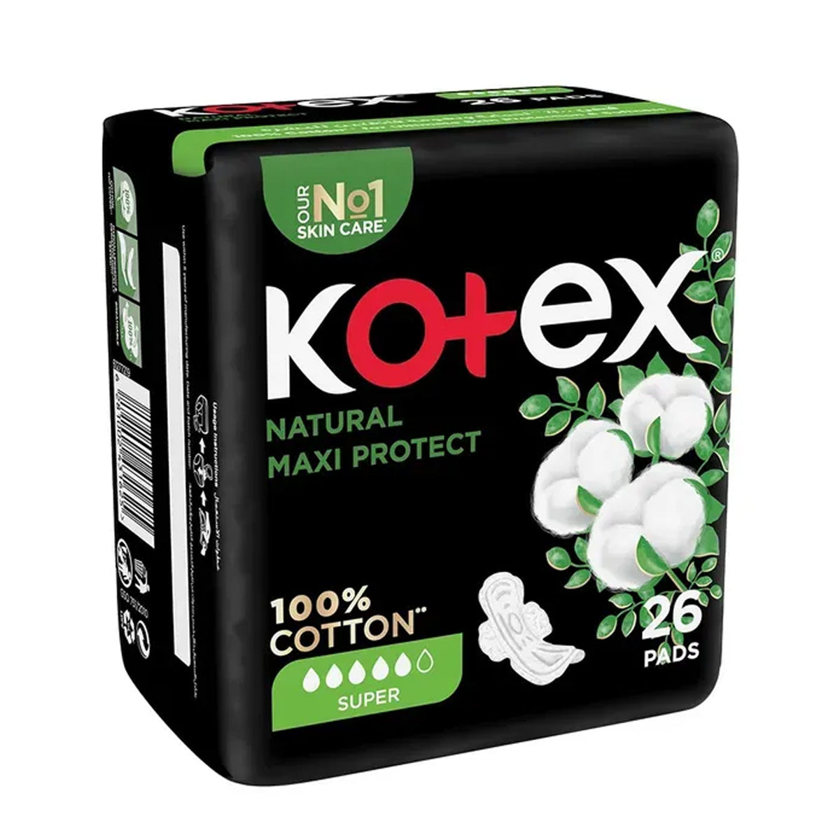 Kotex Natural Maxi Protect Super 26 Pads