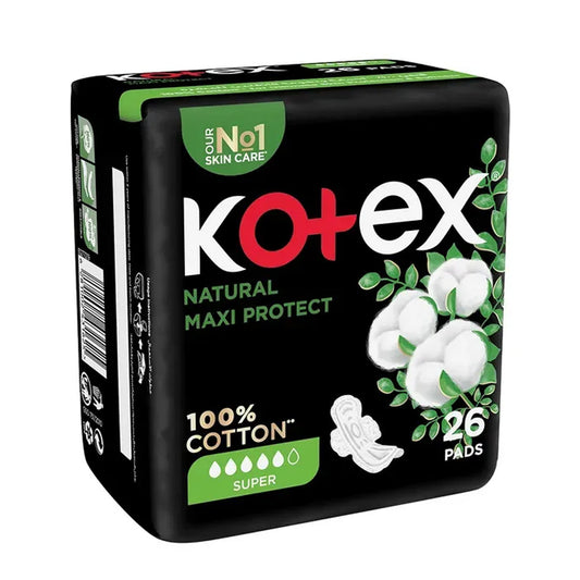 Kotex Natural Maxi Protect Super 26 Pads