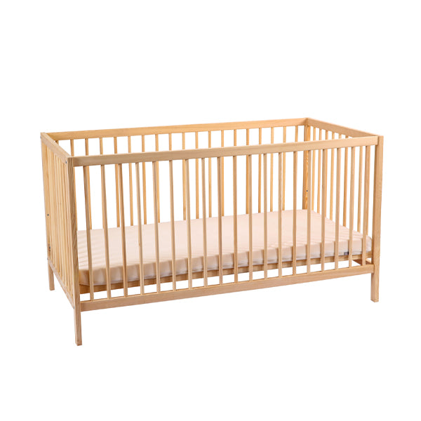 Kukka Natural Wood 2-level Crib 70x140 Cm