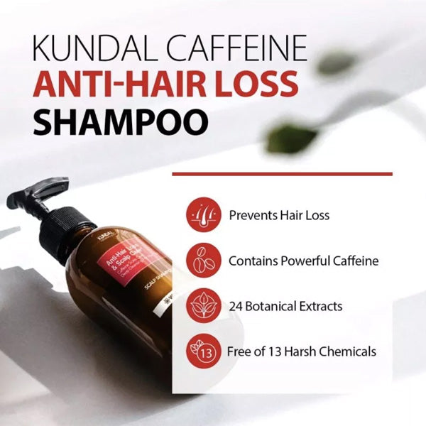 Kundal Natural Caffeine Hair Care, Shampoo 500ml