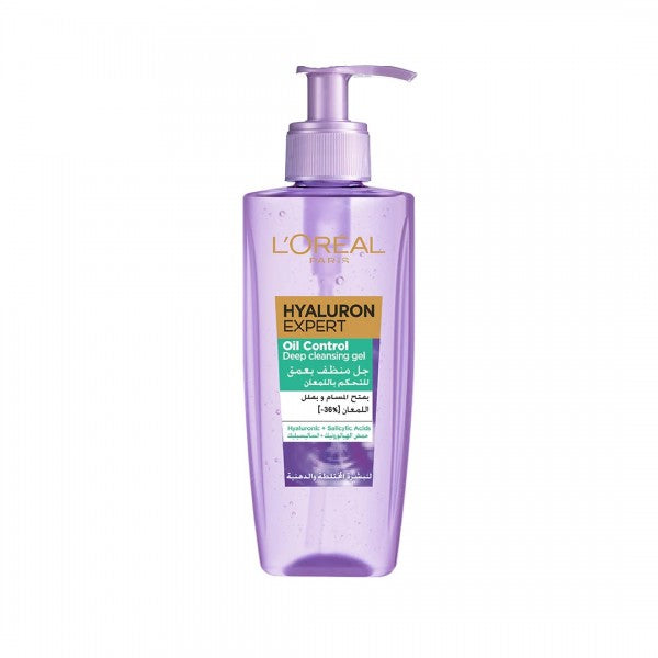 LOREAL PARIS HYALURON EXPERT OIL CONTROL DEEP CLEANSING GEL 200ML