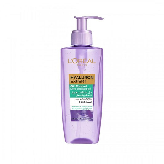 LOREAL PARIS HYALURON EXPERT OIL CONTROL DEEP CLEANSING GEL 200ML