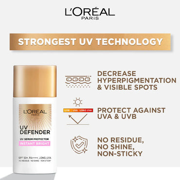 Loreal Paris Uv Defender Instant Bright Spf 50+