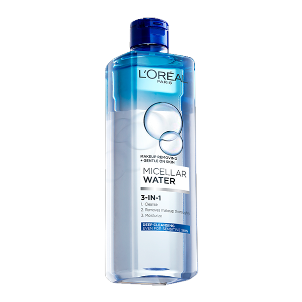 L'oreal 3-in-1 Micellar Water (Deeping Cleansing) - Even For Sensitive Skin 400ml