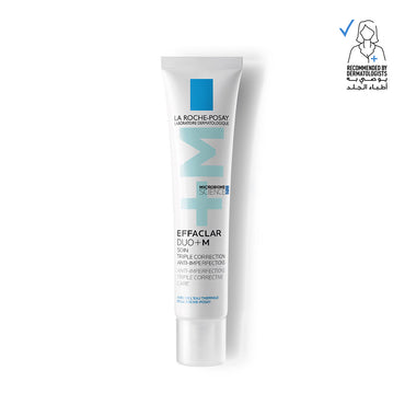 La Roche Posay Effaclar Duo+M Anti-blemish Corrective Gel Moisturiser 40ml + Free Anthelios UVmune 400 Tinted Oil Control Gel-Cream SPF50+ for Oily Skin 50ml