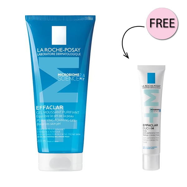 La Roche-Posay Effaclar Acne Foaming Cleansing Gel for Oily and Acne Prone Skin 200ml