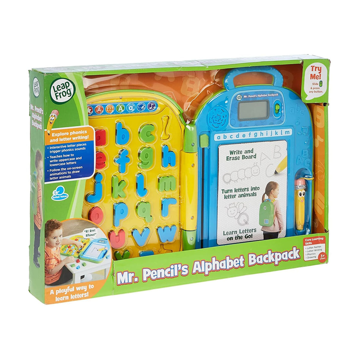 Leap Frog Mr. Pencil's Alphabet Backpack