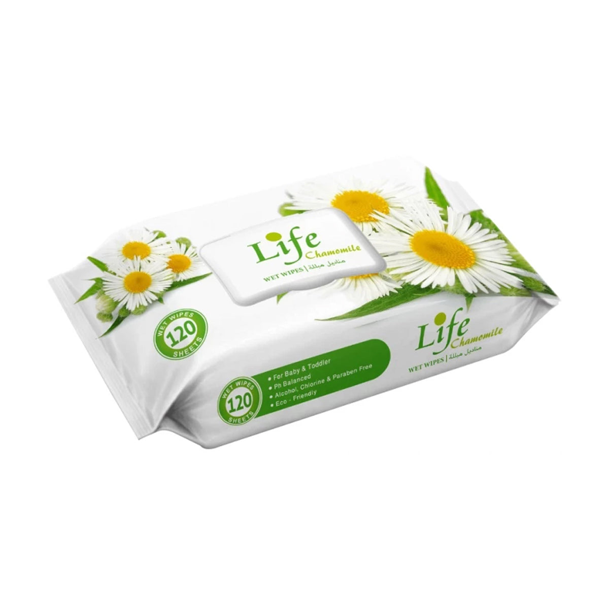 Life Touch Wet Wipes Chamomile Scent 120 Sheets