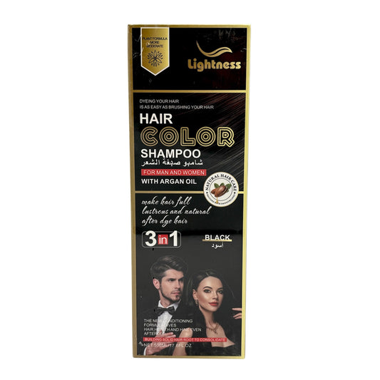 Lightness Argan Oil Color Shampoo Black 500ml