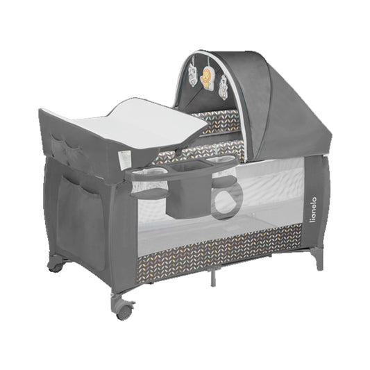 Lionelo Baby Crib Sven Grey Scandi